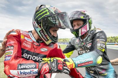Bagnaia takes on the mantle from mentor Rossi