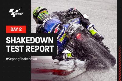 Yamaha lidera y la lluvia altera el segundo día de Shakedown