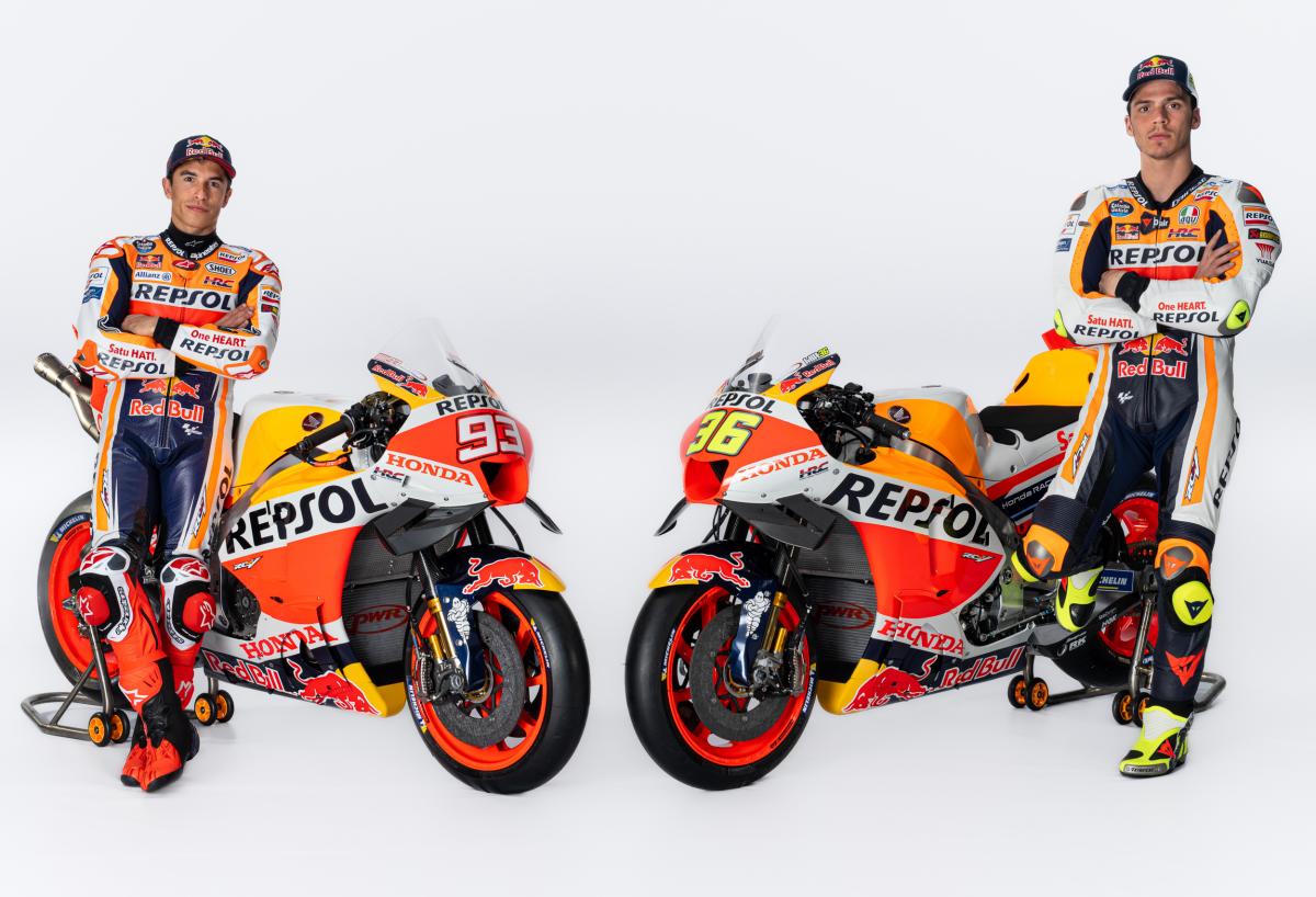 Repsol Honda in Madrid presents bikes and colors for 2023 Breaking