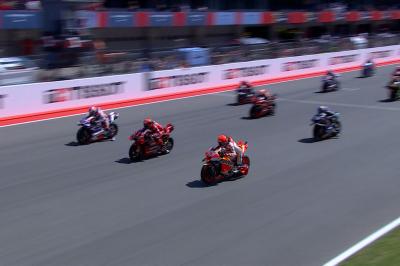 WATCH: Frantic race start sees Marquez and Martin collide