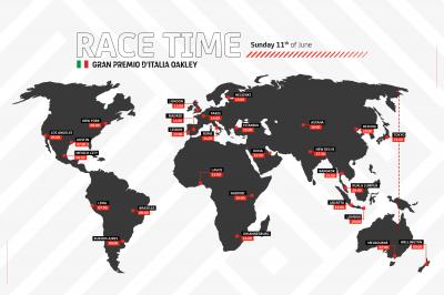 TIME SCHEDULE: Oakley Italian Grand Prix 